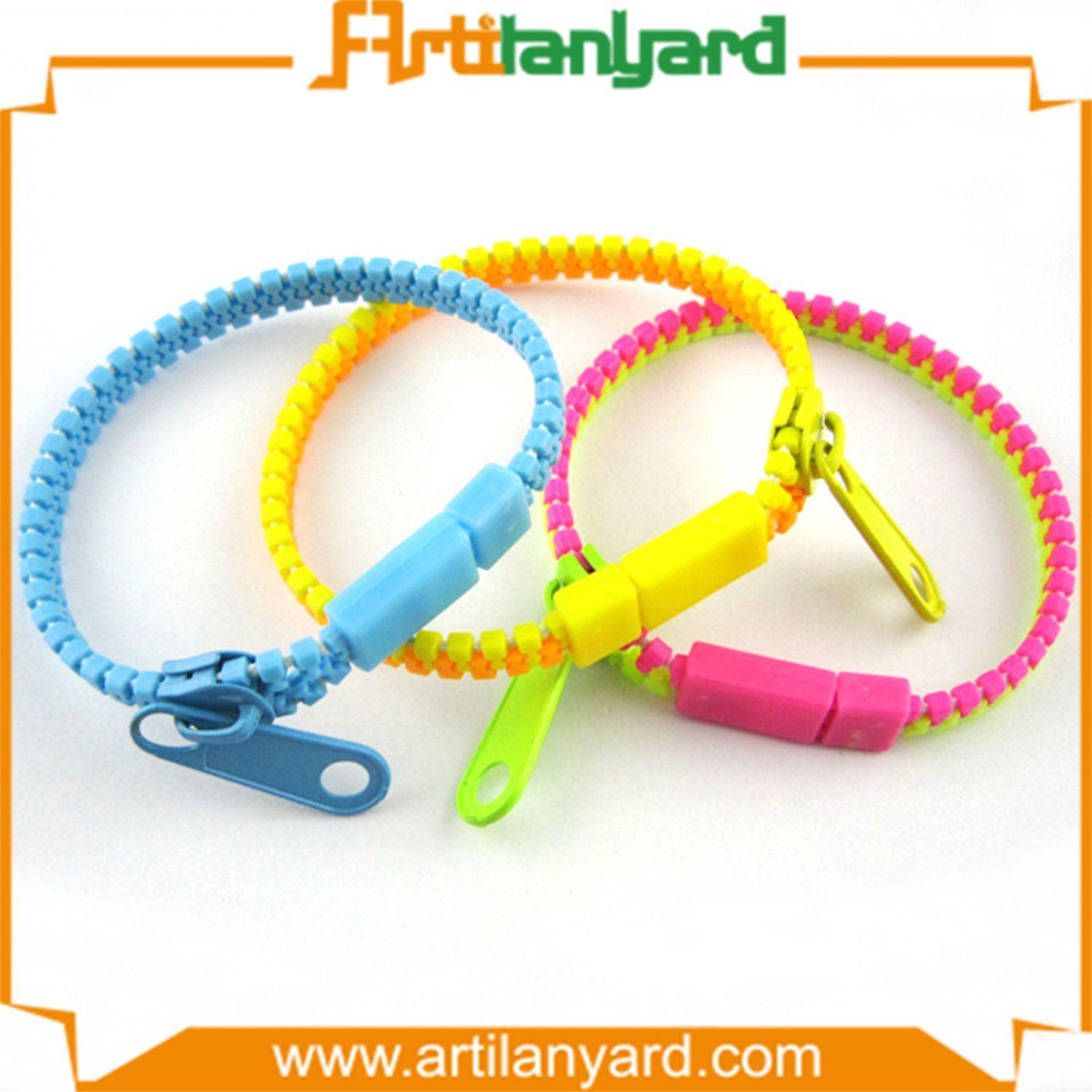 Customer Design Zipper Bracelet with Gift